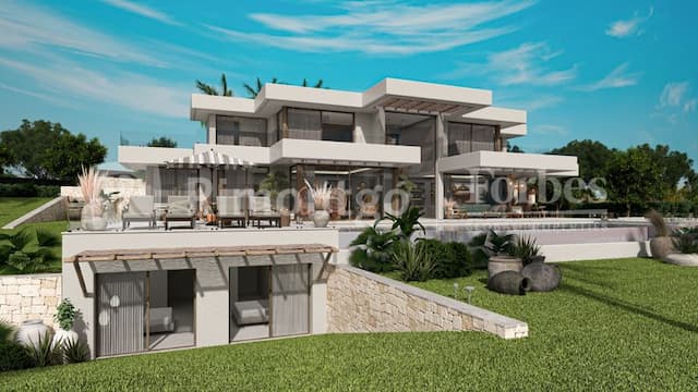 Projet de construction d'une villa moderne à La Siesta, Jávea (Alicante) Espagne, avec une vue impressionnante sur la Méditerranée.