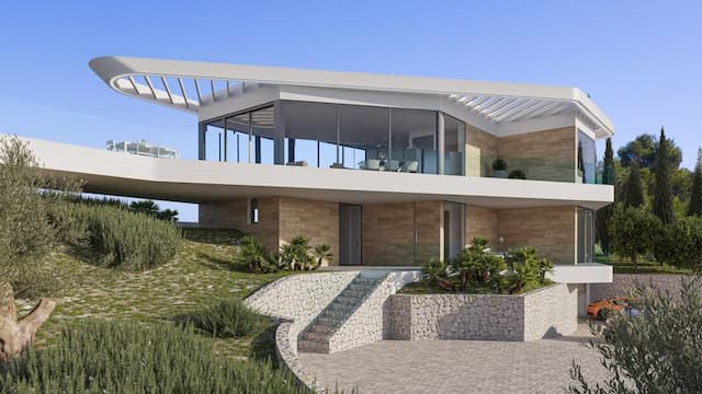 Proyecto de villa con espectaculares vistas al mar ubicada en Mar Azul, Jávea