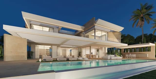Wunderschöne Villa auf einem Grundstück in erster Meereslinie mit Blick auf das Mittelmeer in Balcón al Mar, Jávea (Alicante) Spanien