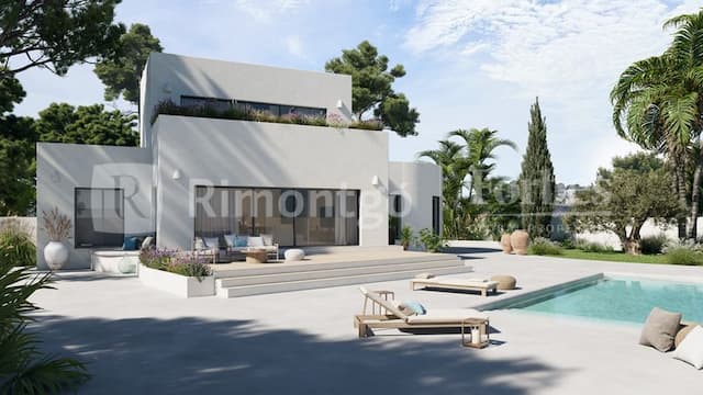 Villa im ibizenkischen Stil in Renovierung in Balcón al Mar, Jávea (Alicante) Spanien.