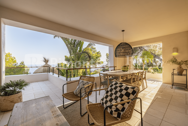 Luxus-Ibizastil-Villa mit Meerblick in Costa Nova Panorama, Jávea