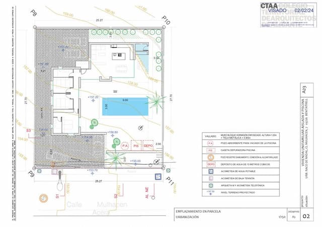 Villa en construcción de estilo ibicenco/mediterráneo en la Urbanización Racó de Nadal en Benitachell, Alicante