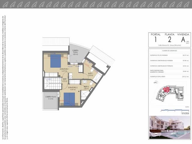 Apartamento ático dúplex de nueva construcción en Cala Blanca, Jávea (Alicante)