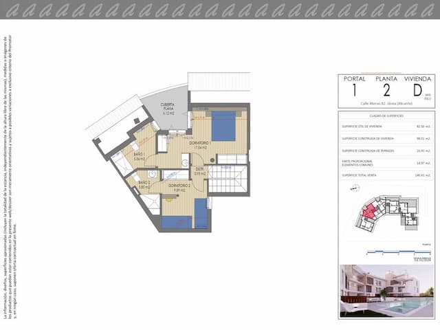 Apartamento ático dúplex de nueva construcción en Cala Blanca, Jávea (Alicante)