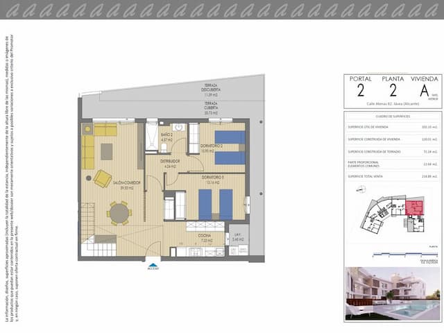 Apartamento ático dúplex de nueva construcción en Cala Blanca, Jávea (Alicante)