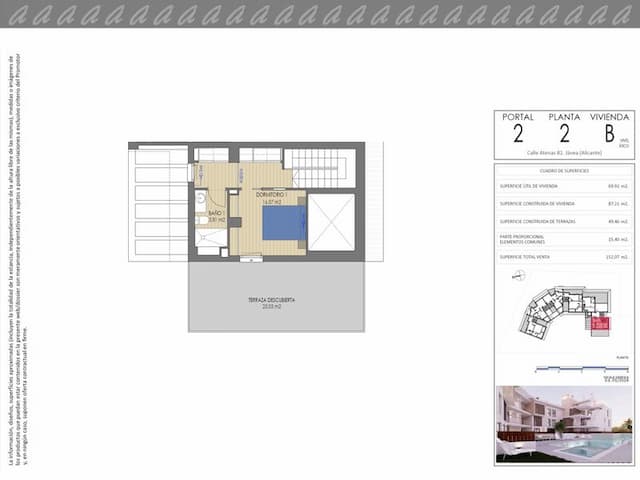 Apartamento ático dúplex de nueva construcción en Cala Blanca, Jávea (Alicante)