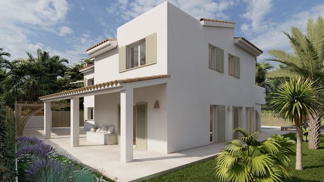 Villa située sur la deuxième ligne de la plage Montañar II à Jávea (Alicante) Espagne.