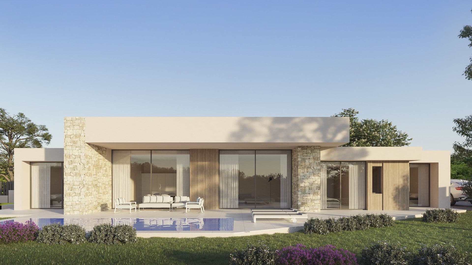 Contemporary villa project located in the area of San Juan, in Dénia (Alicante)