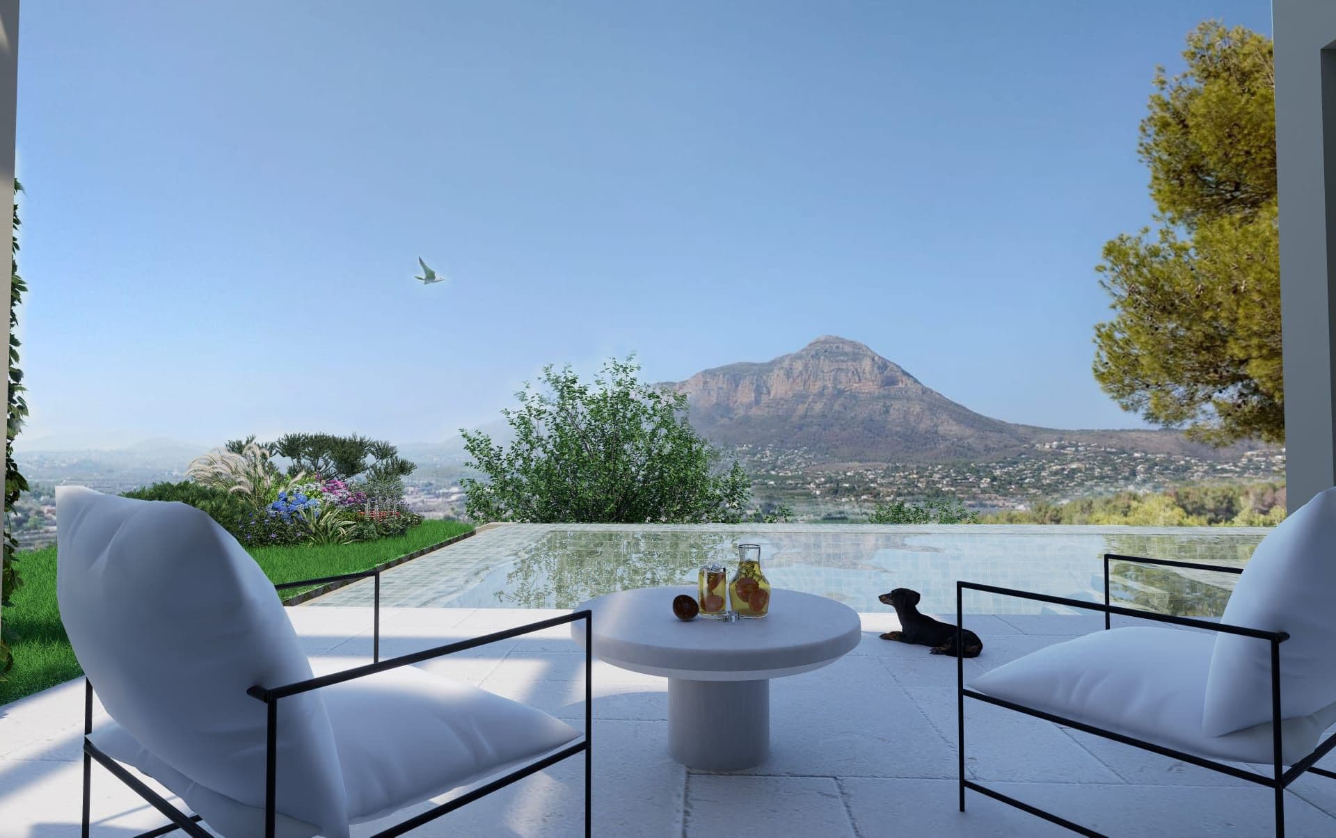 Willa w budowie z otwartymi widokami na Montgó w Rafalet, Jávea