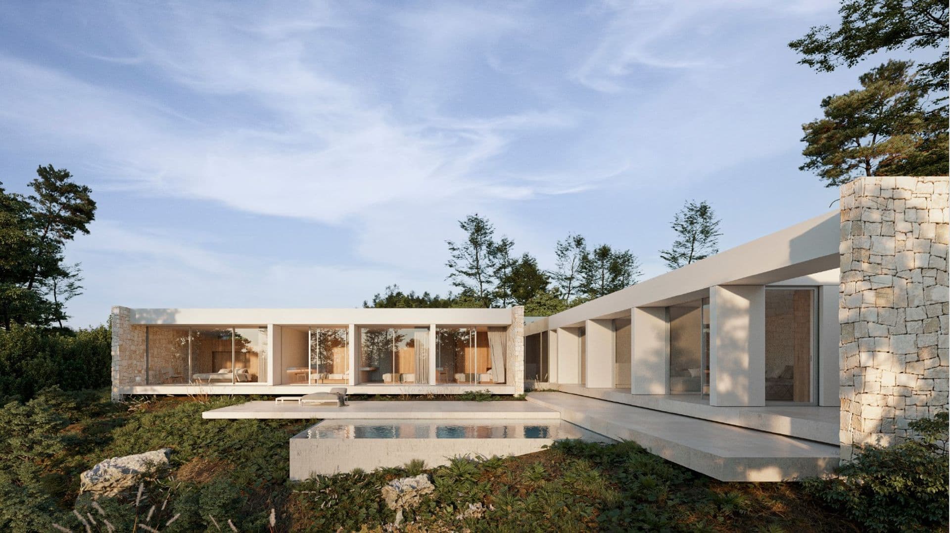 Luxury villa in the urbanization Alfinach, Puzol, Valencia.